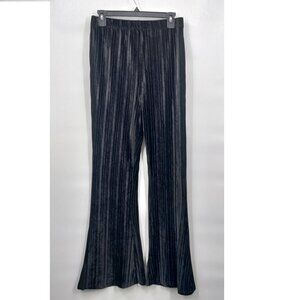 New Commando High Rise Velvet Flare Pleated Jazz Trouser Pants Size Small Women